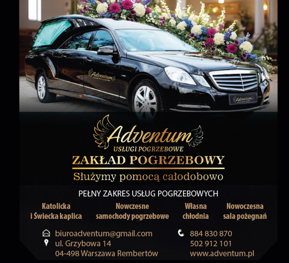 ``ADVENTUM`` USŁUGI POGRZEBOWE - ekshumacje WARSZAWA-REMBERTÓW ekshumacje WARSZAWA-REMBERTÓW